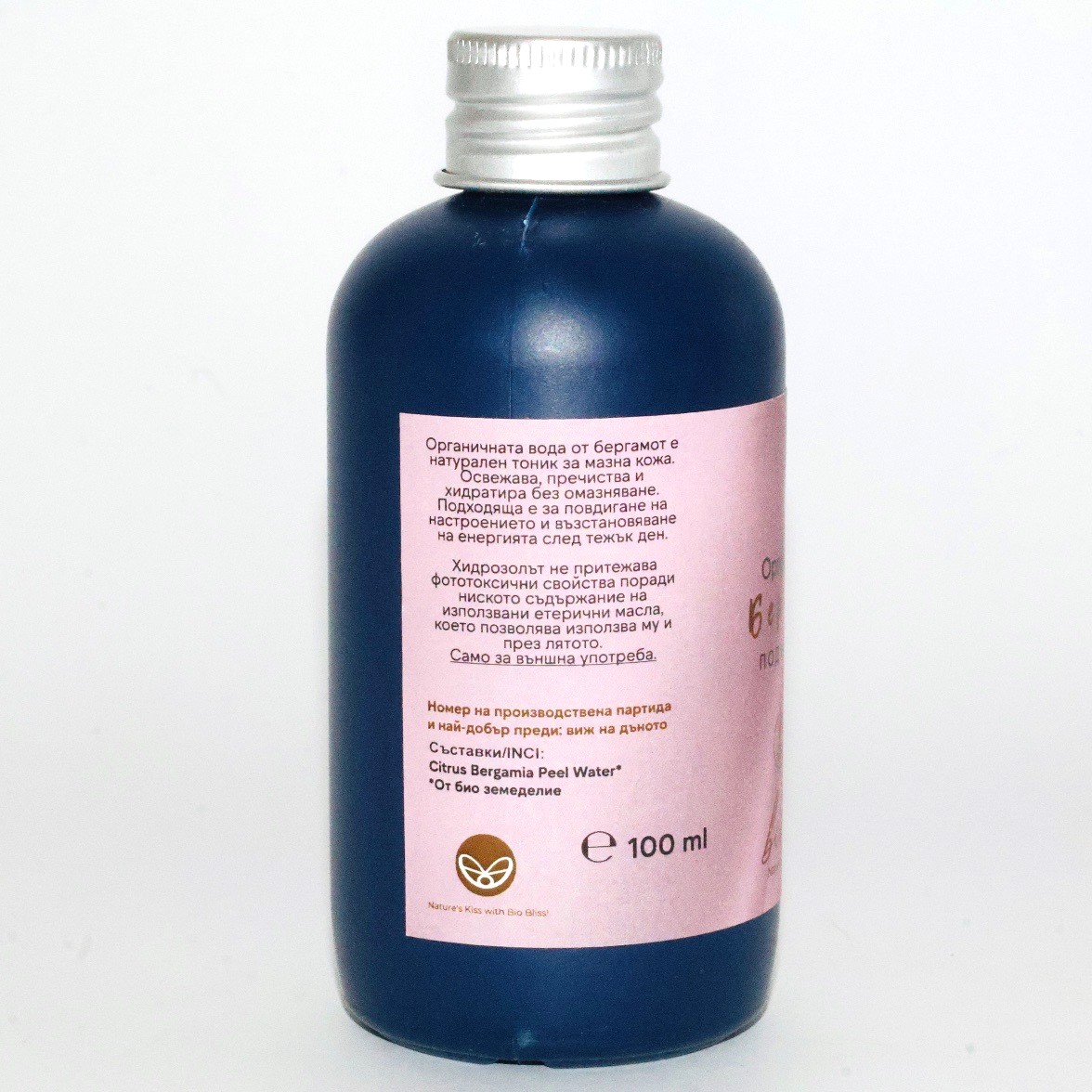 Вода за лице и тяло / Тоник от Бергамот - голяма разфасовка, 100ml Bio Bliss – снимка 2