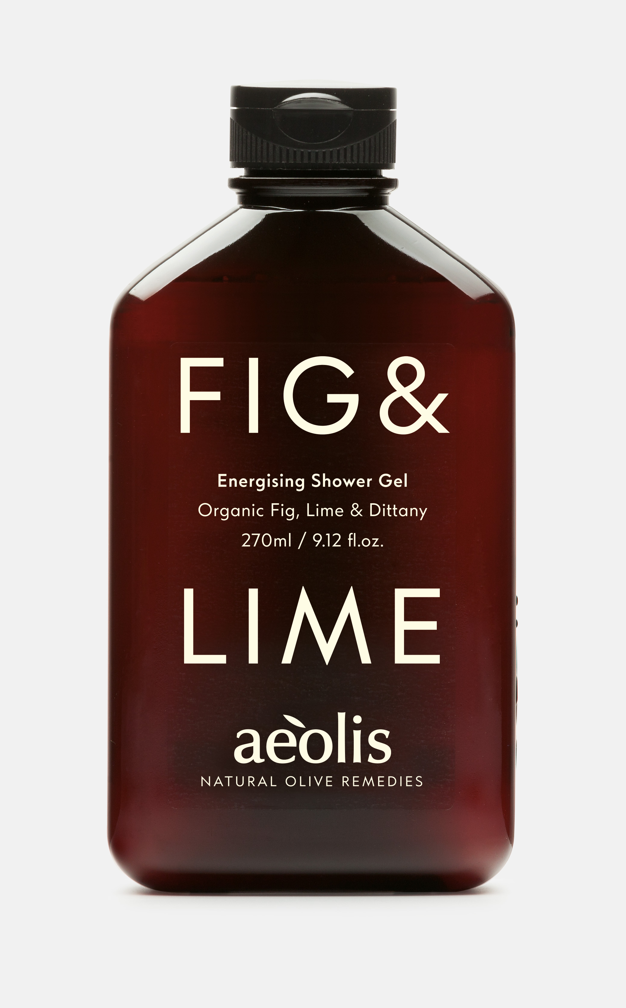 Енергизиращ Душ Гел с Органична Смокиня, Лайм и Критски Риган, 270ml Aeolis